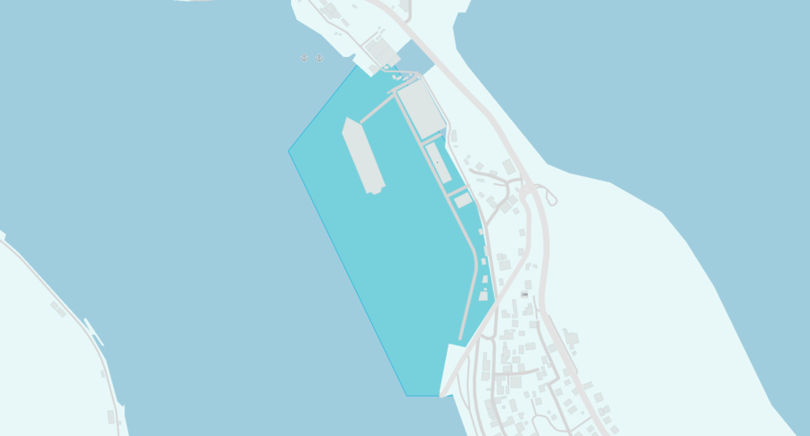 Map showing the last reported area for LASTOVO